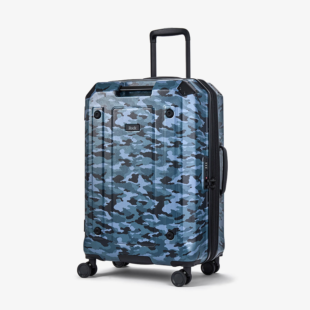 Alpine Medium Suitcase in Blue Camouflage