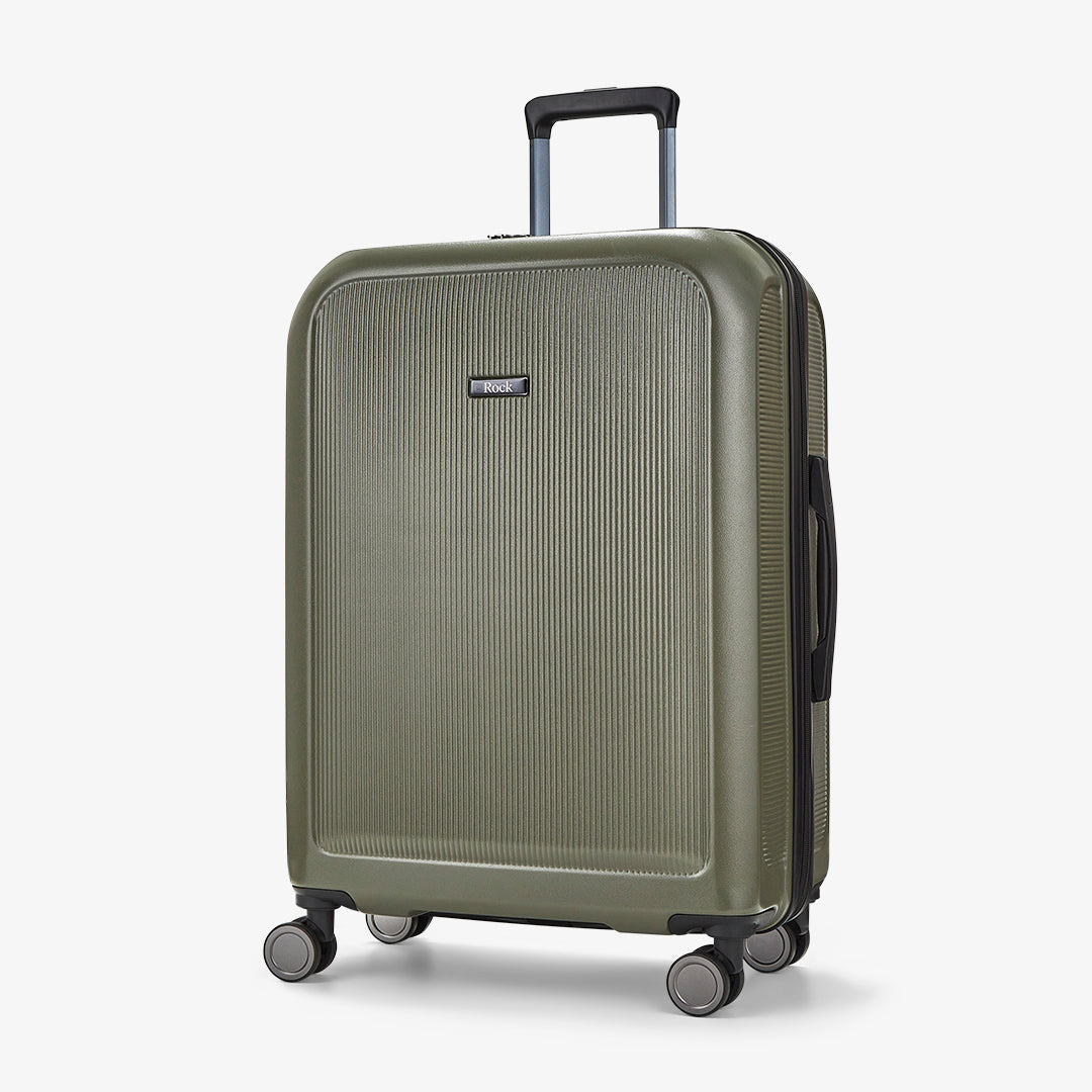 Austin Medium Suitcase in Olive Green