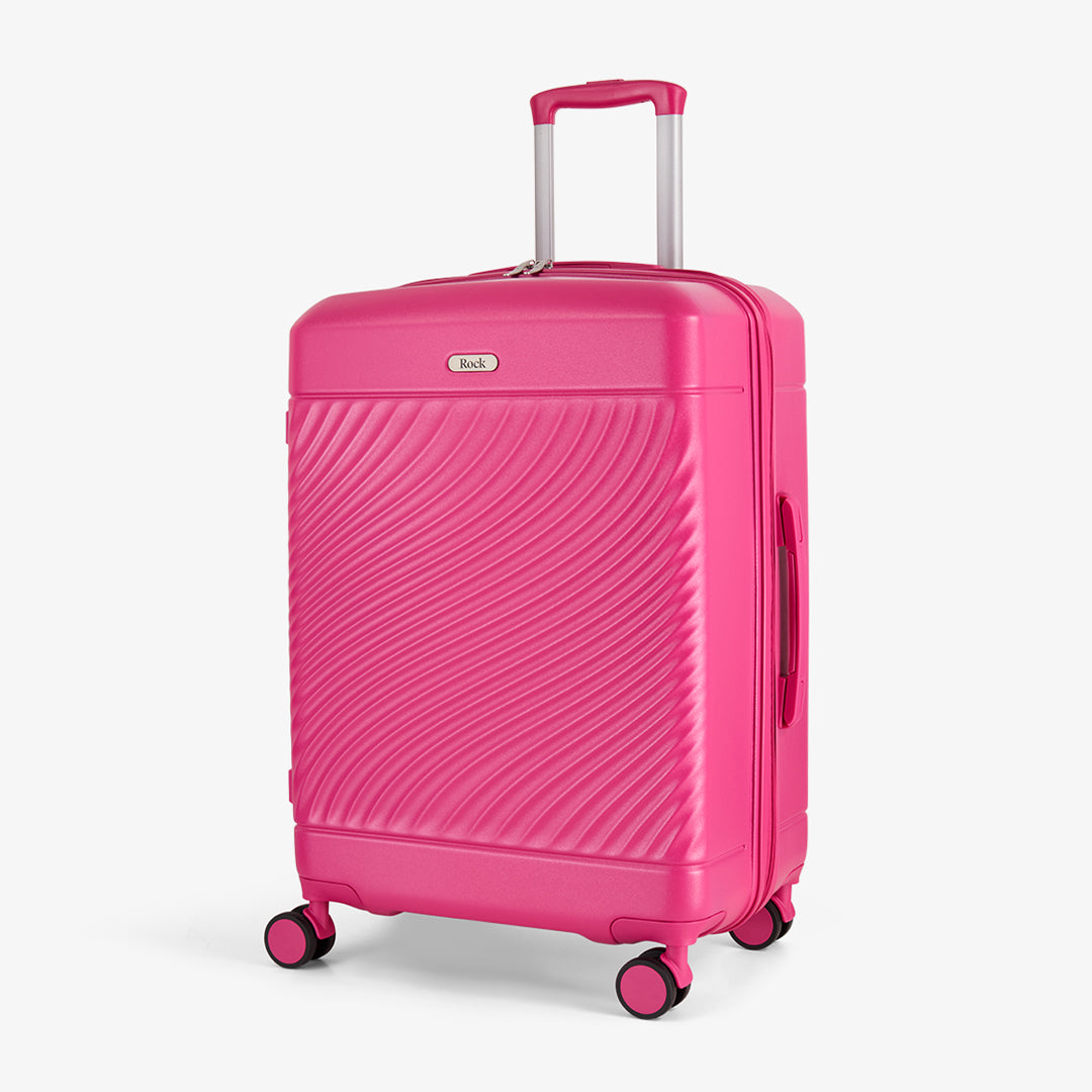 Love Island Medium Suitcase | Pink | Rock Luggage