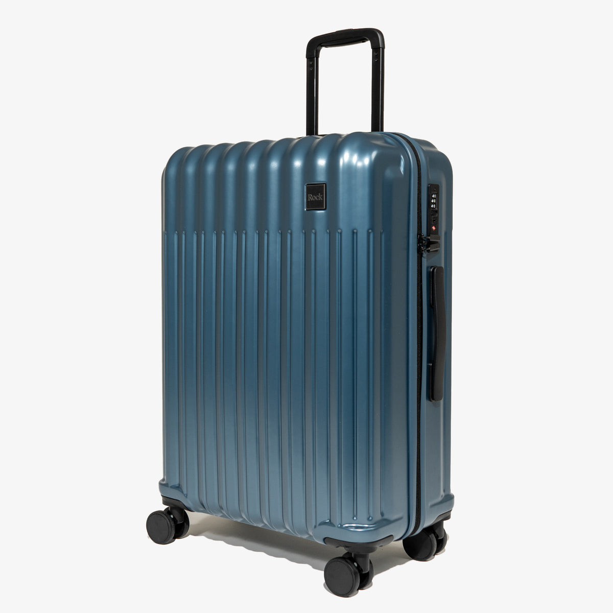 Luna Blue Rocks Luna Medium Suitcase | Blue | Rock Luggage