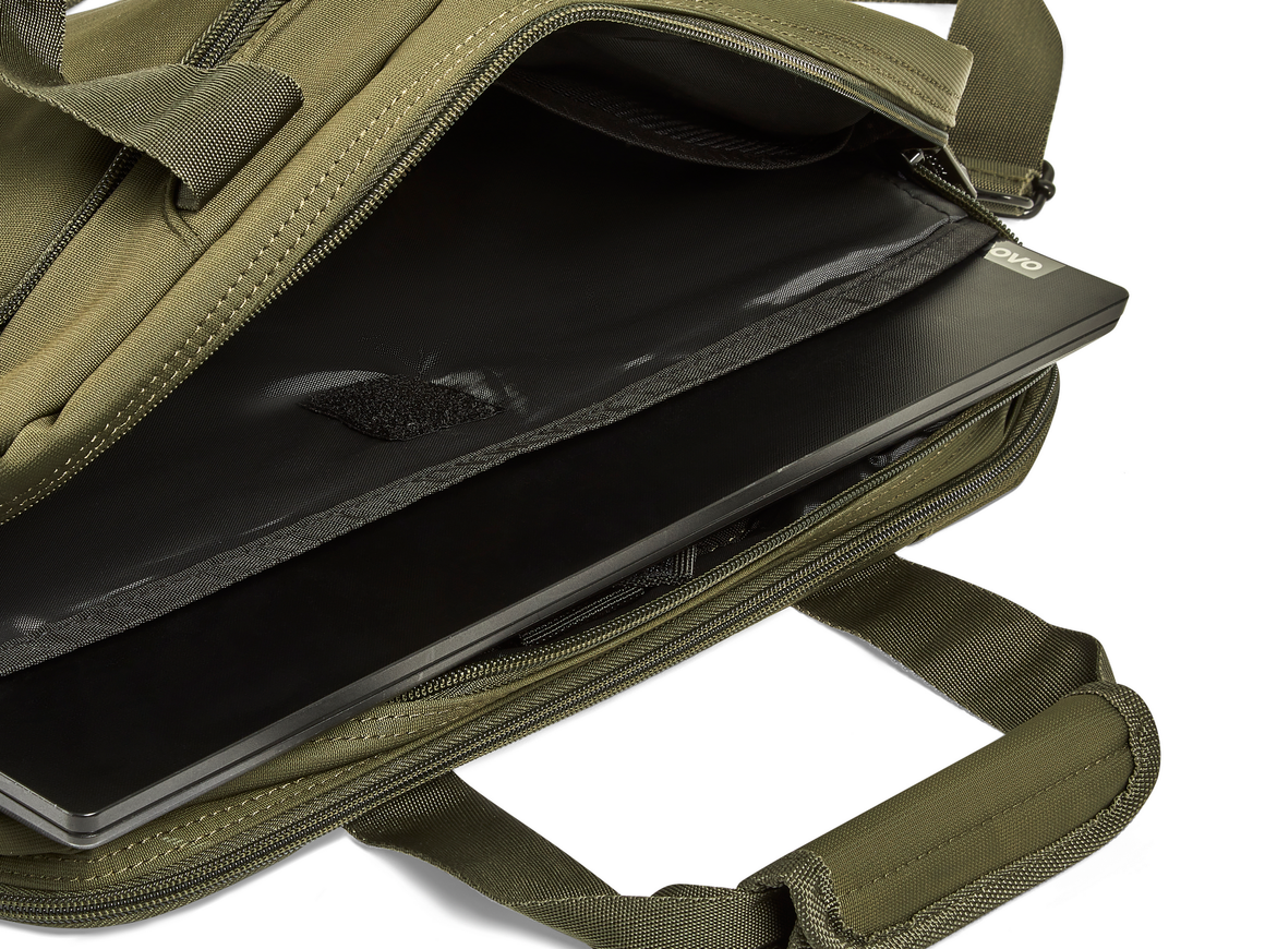 Platinum Briefcase in Olive Green