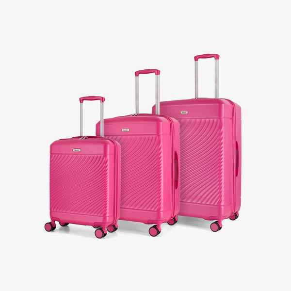 Love Island Set of 3 Suitcases in Pink