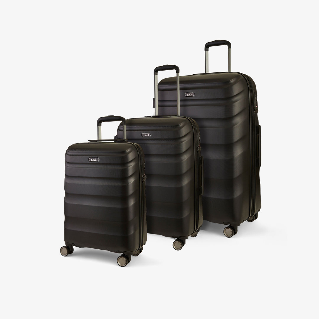 Bali Set of 3 Suitcases in Black