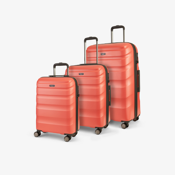 Bali Set of 3 Suitcases in Coral