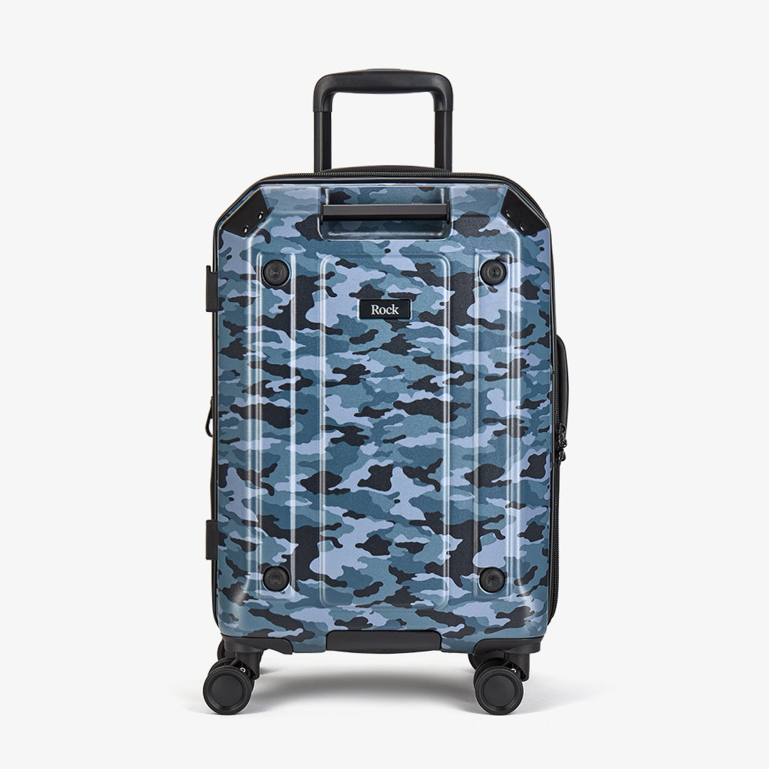 Alpine Small Suitcase in Blue Camoflage