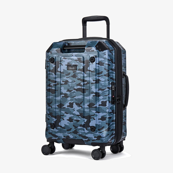Alpine Small Suitcase in Blue Camoflage