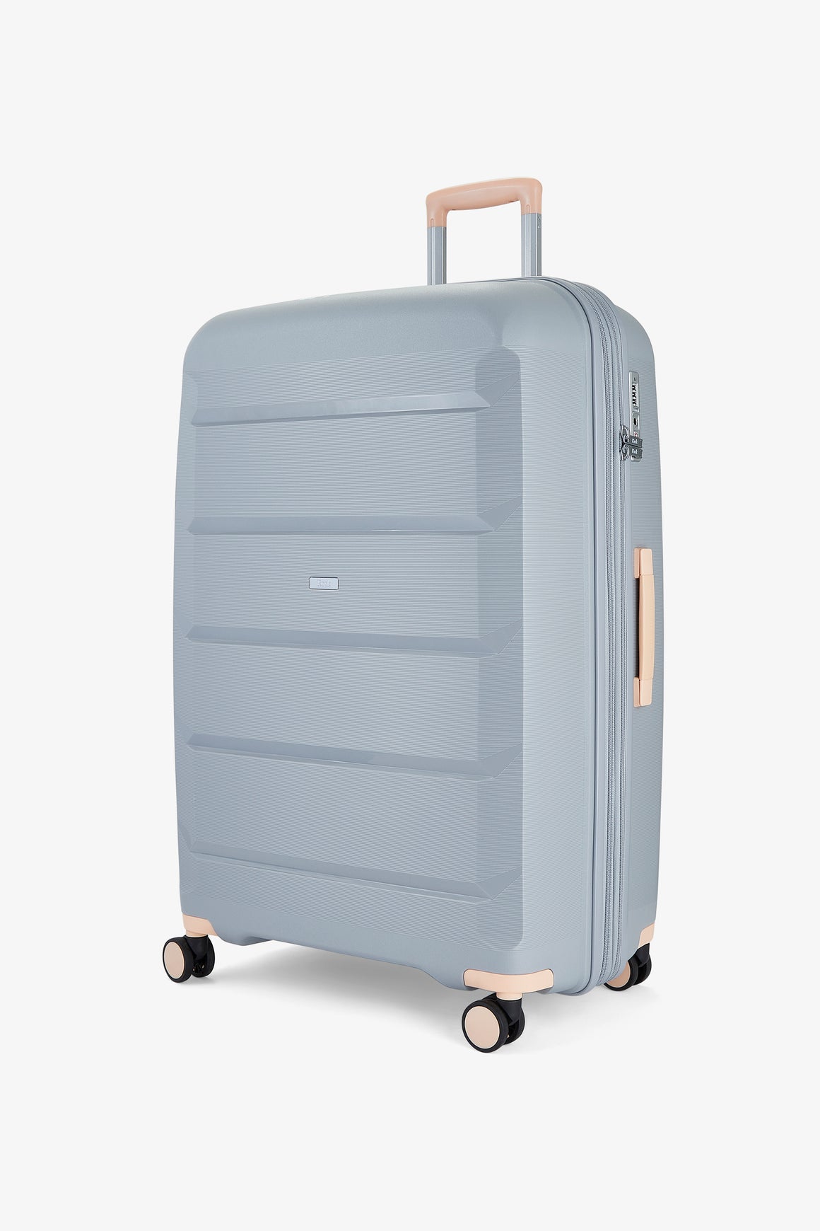 Tulum Set of 3 Suitcases in Grey + Peach
