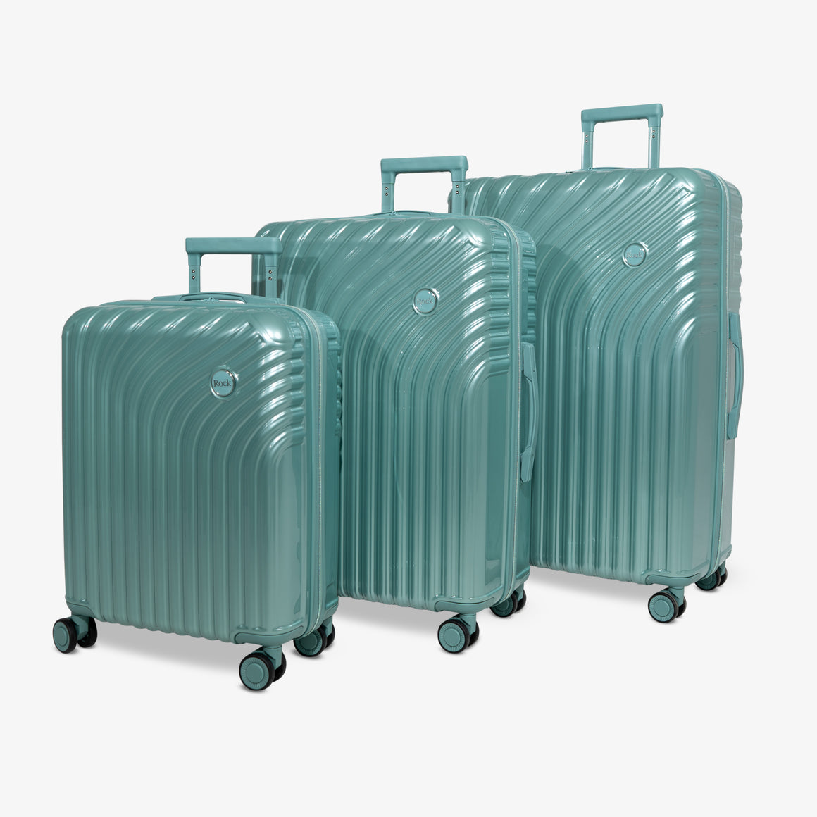 Vesta Set of 3 Suitcases in Seafoam