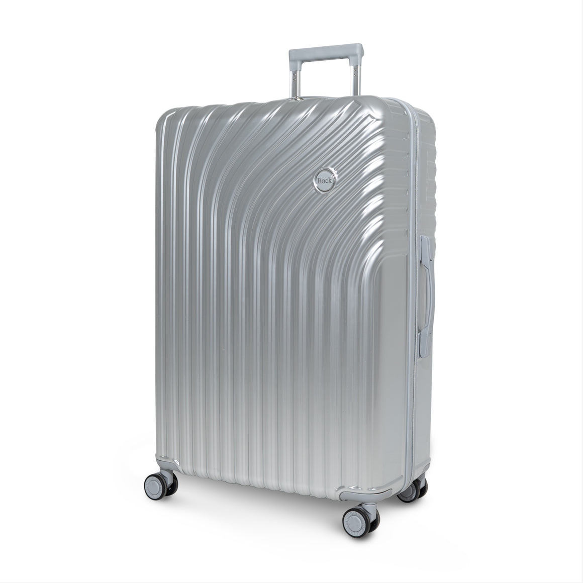 Vesta Large Suitcase in Silver