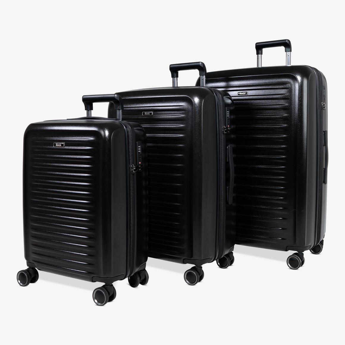 Legacy Set of 3 Suitcases in Black