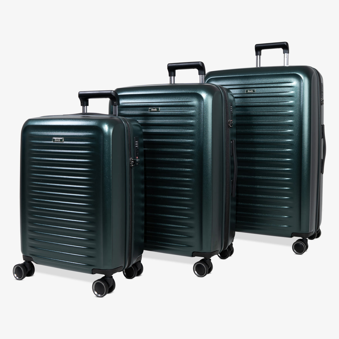 Legacy Set of 3 Suitcases in Green