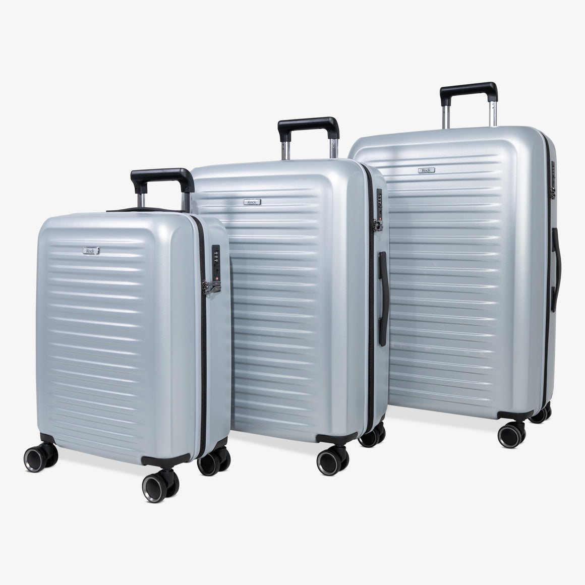 Legacy Set of 3 Suitcases in Silver