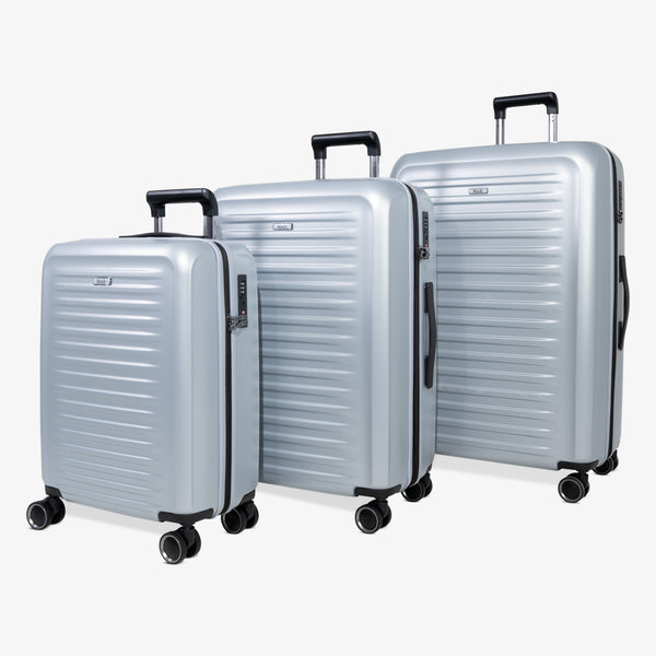 Legacy Set of 3 Suitcases in Silver