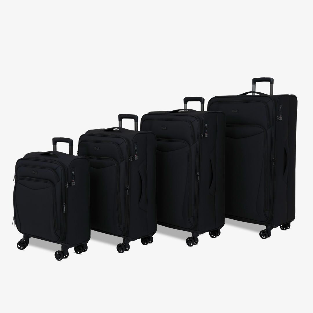 Vitality Set of 4 Suitcases in Black