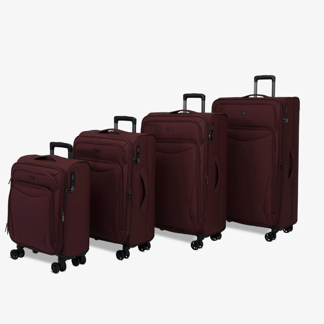 Vitality Set of 4 Suitcases in Burgundy