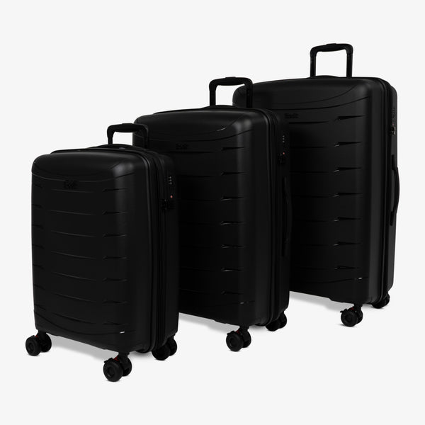 Resilient Set of 3 Suitcases in Black