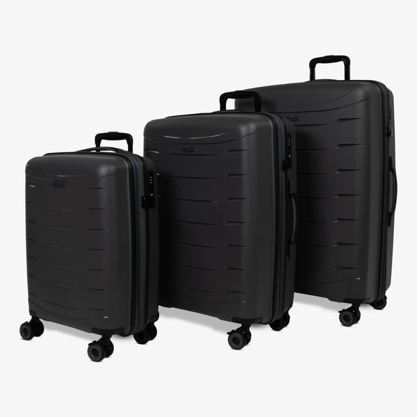 Resilient Set of 3 Suitcases in Charcoal
