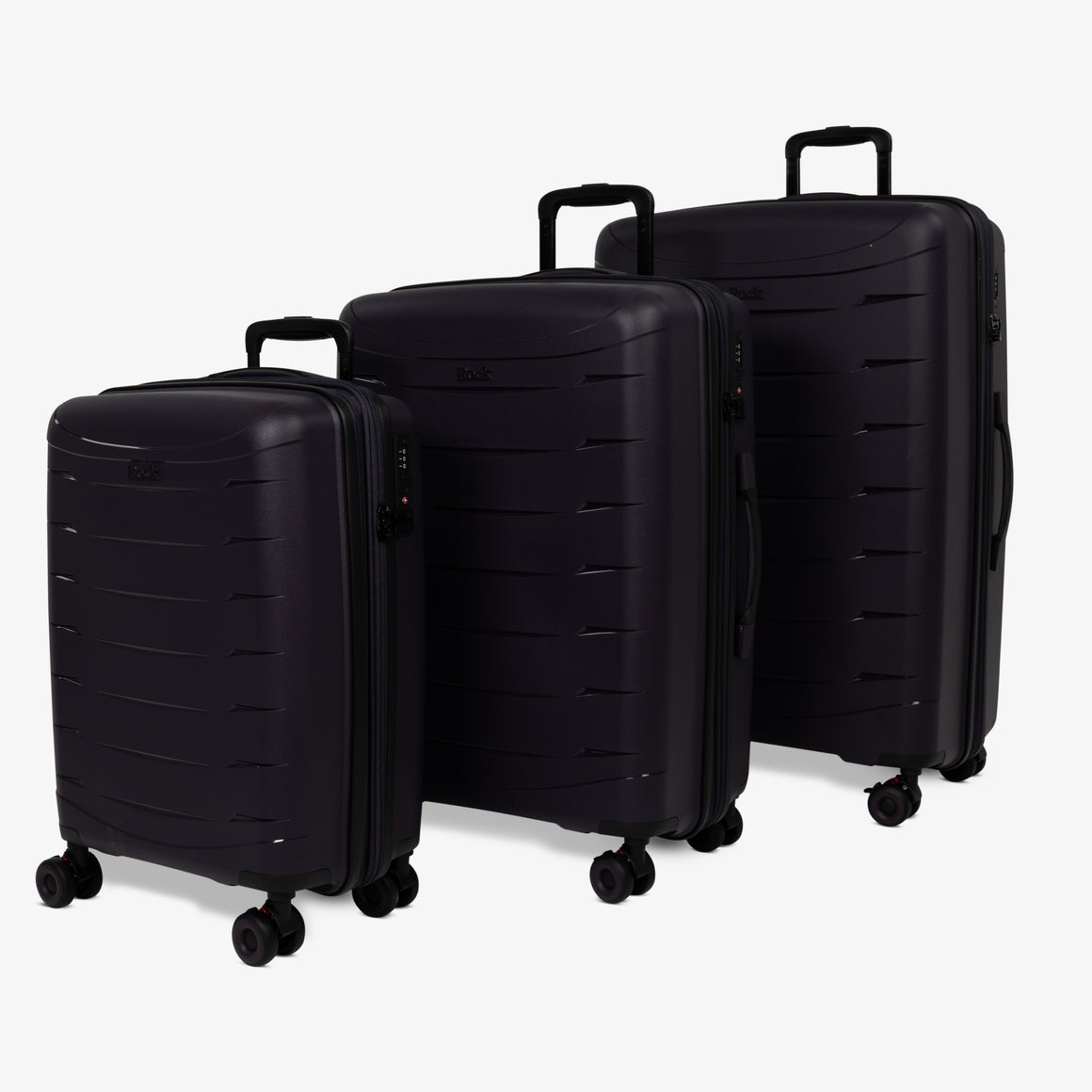 Resilient Set of 3 Suitcases in Purple