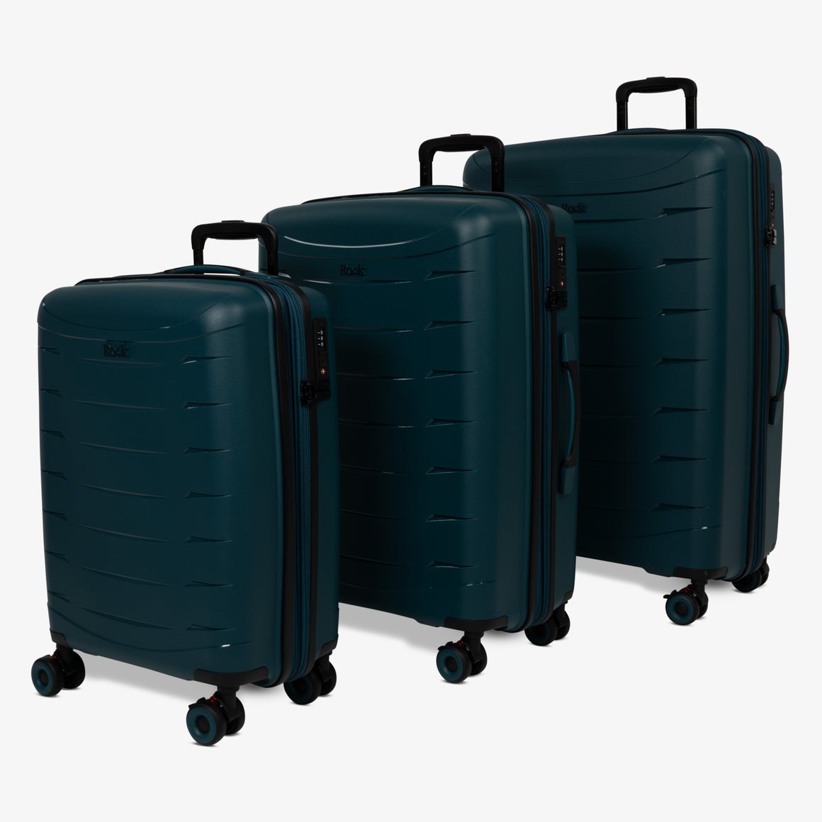 Resilient Set of 3 Suitcases in Teal