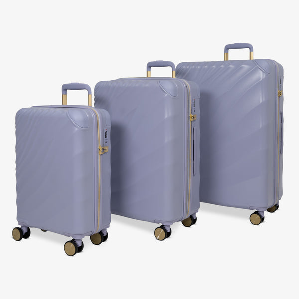 Sahara Set of 3 Suitcases in Lilac Sunrise