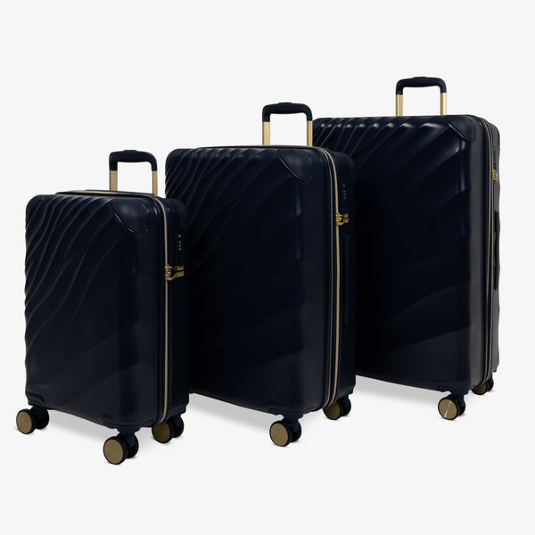 Sahara Set of 3 Suitcases in Midnight Navy