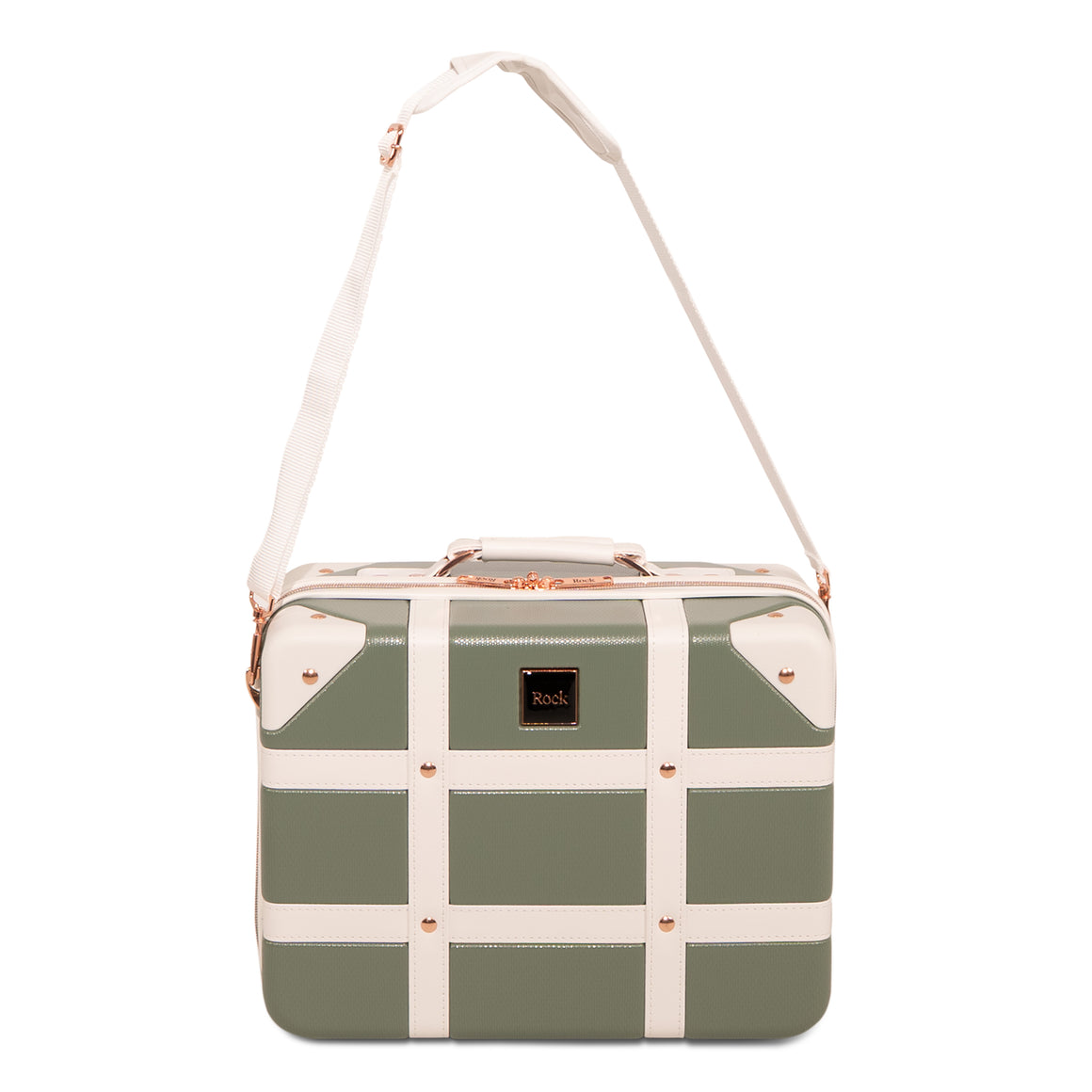 Vintage Vanity Suitcase in Sage Green