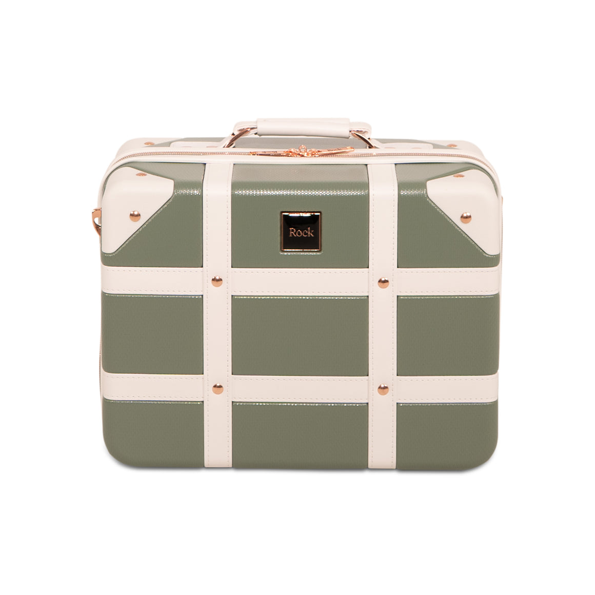Vintage Vanity Suitcase in Sage Green