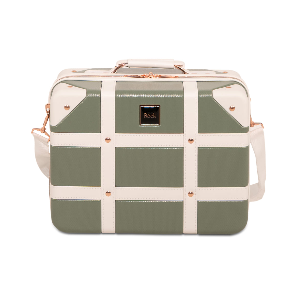 Vintage Vanity Suitcase in Sage Green