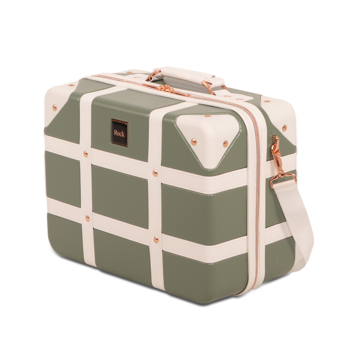Vintage Vanity Suitcase in Sage Green