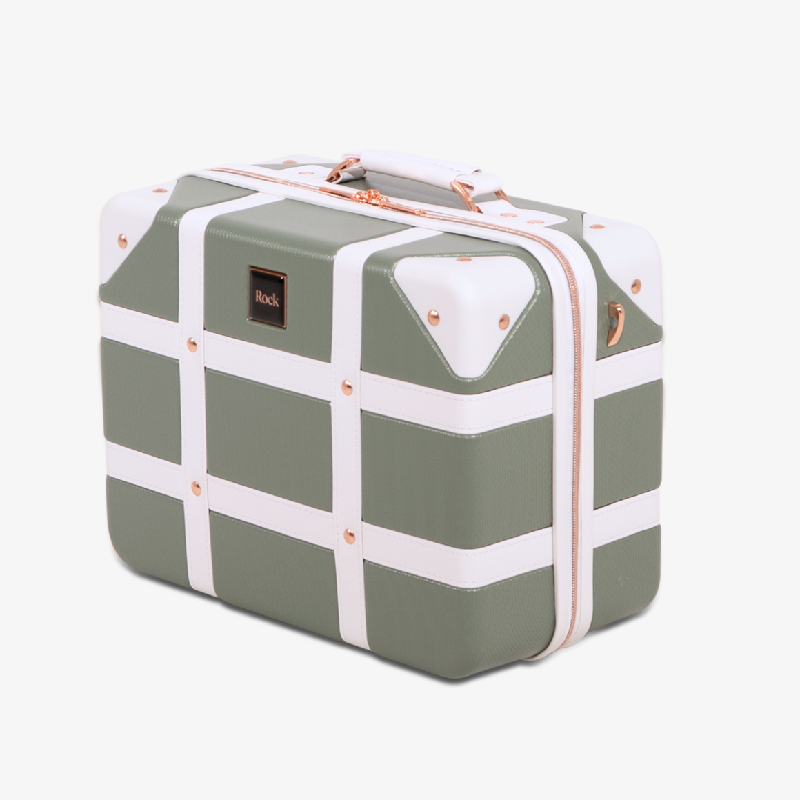 Vintage Vanity Suitcase in Sage Green
