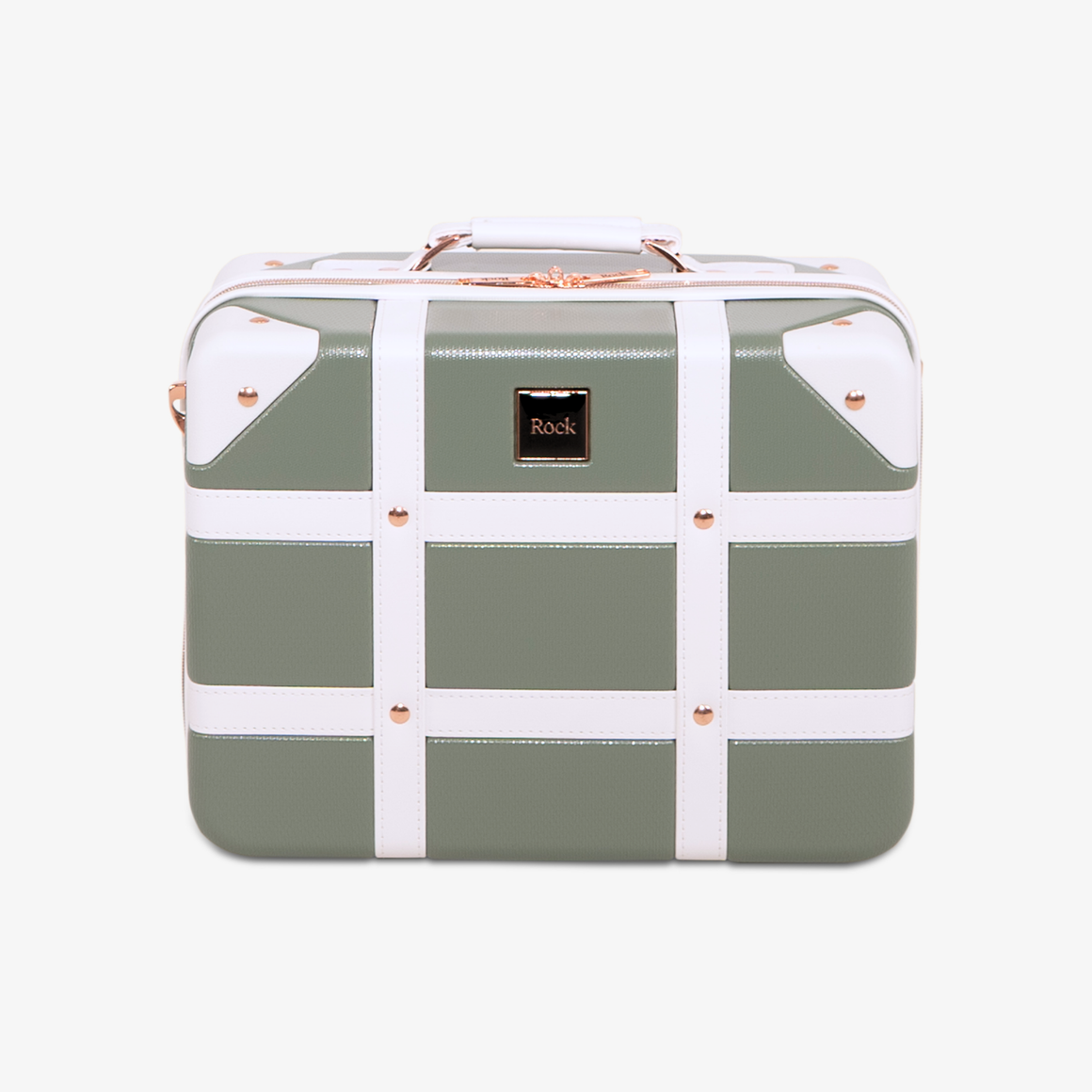 Vintage Vanity Suitcase in Sage Green