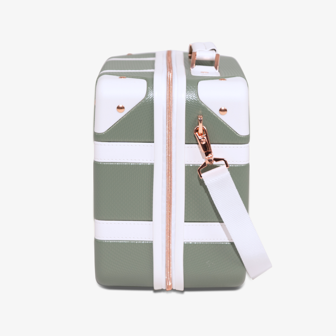Vintage Vanity Suitcase in Sage Green