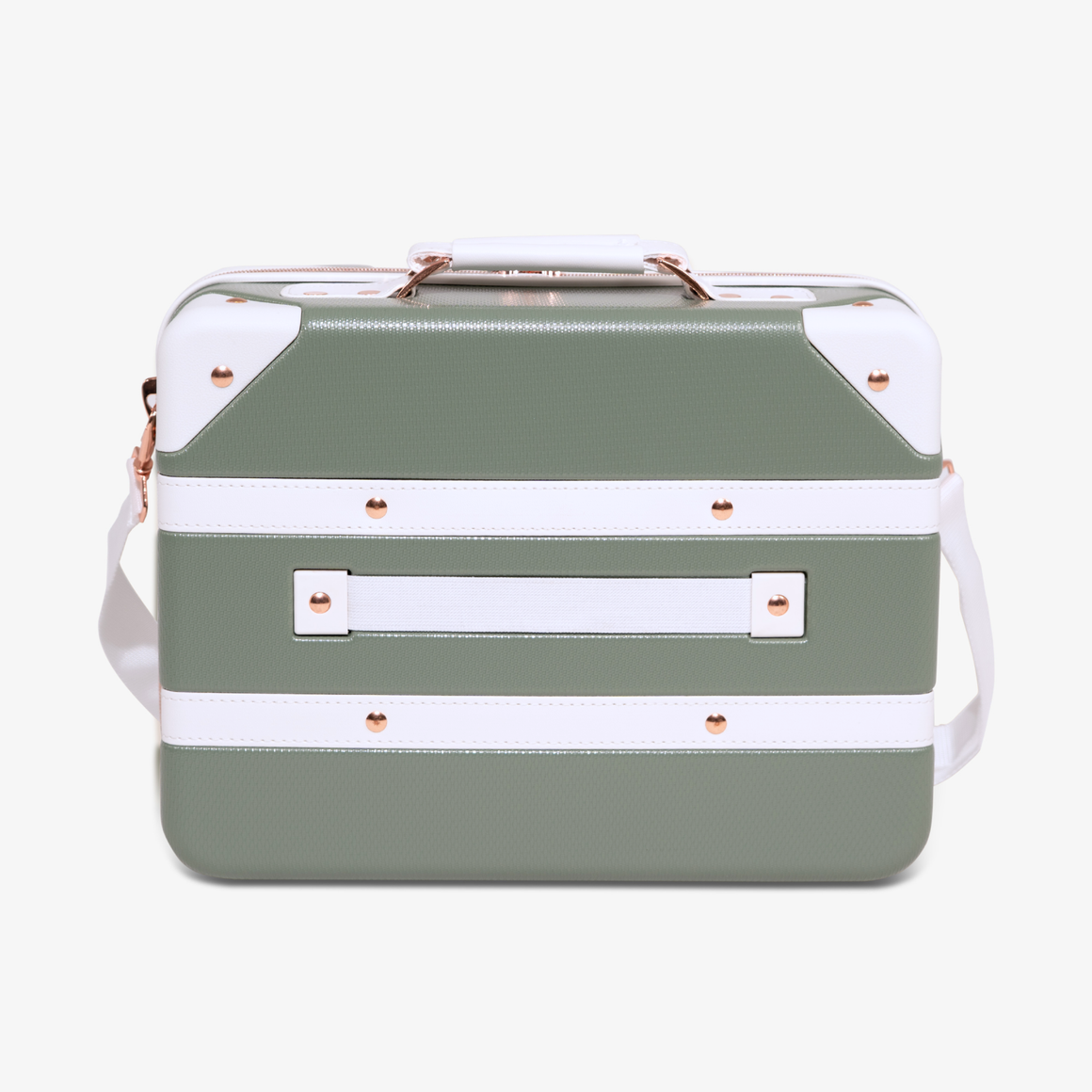 Vintage Vanity Suitcase in Sage Green
