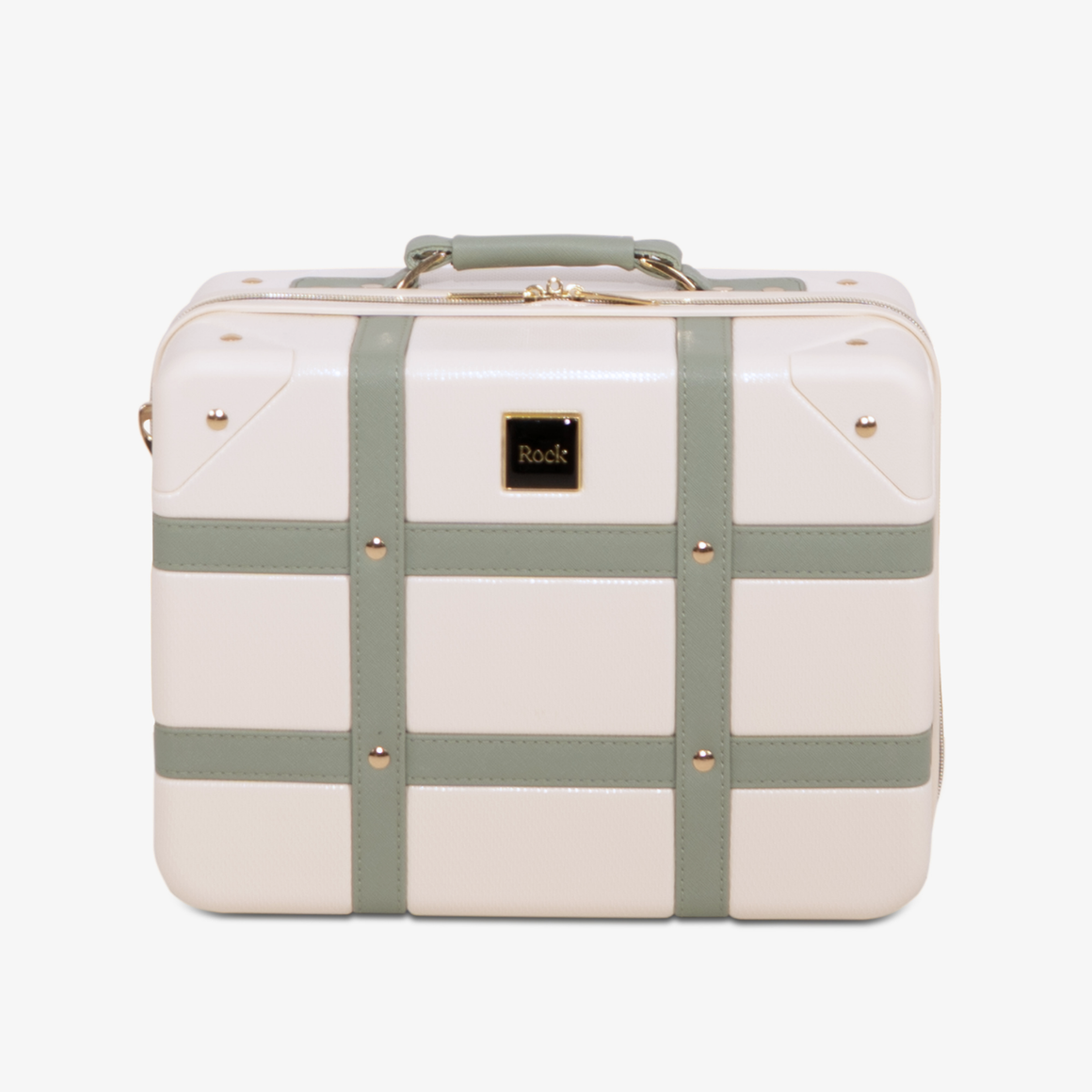 Vintage Vanity Suitcase in Cream + Sage
