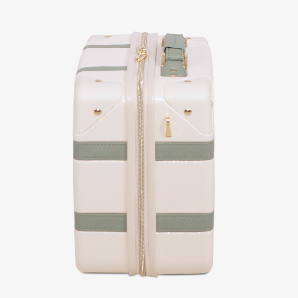 Vintage Vanity Suitcase in Cream + Sage