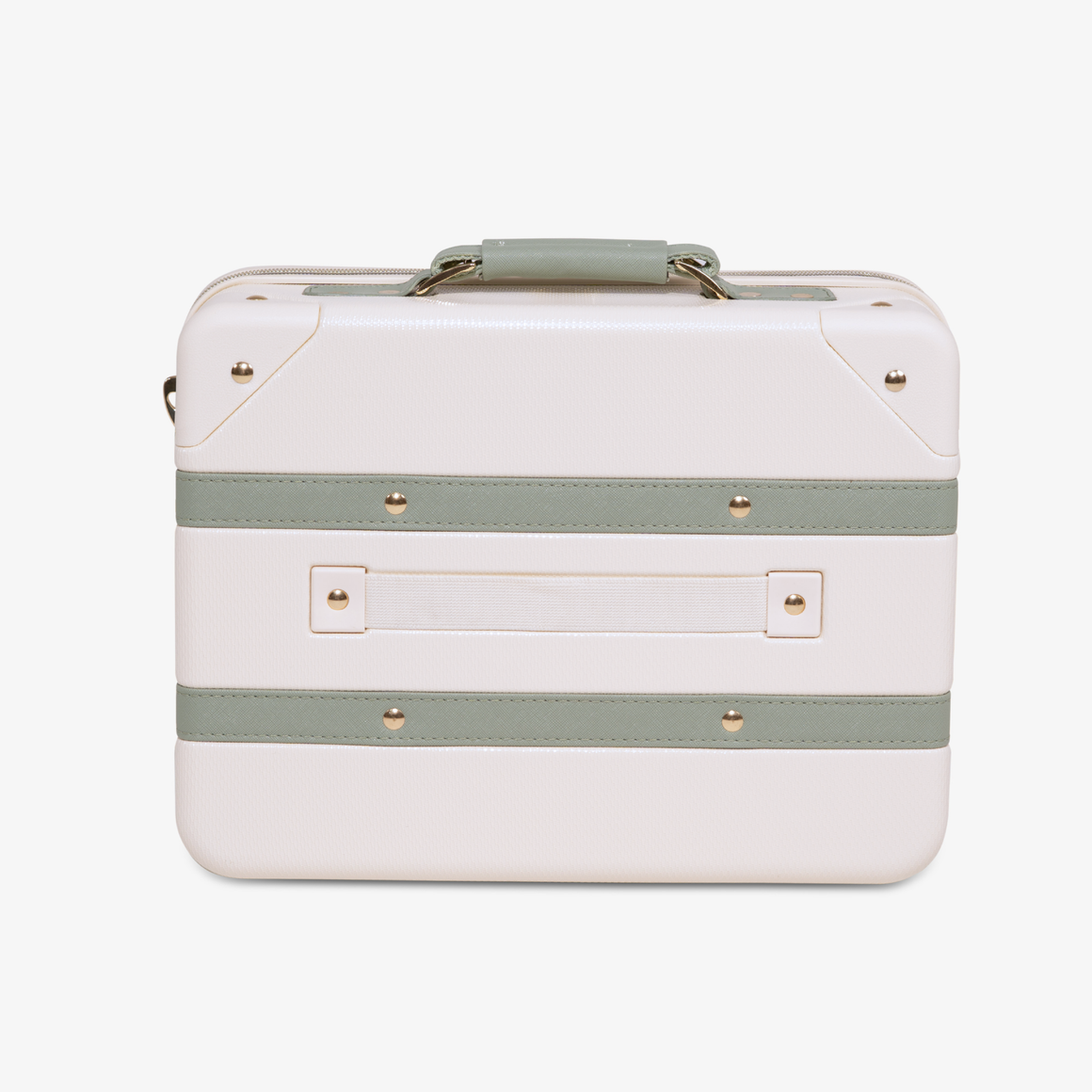 Vintage Vanity Suitcase in Cream + Sage