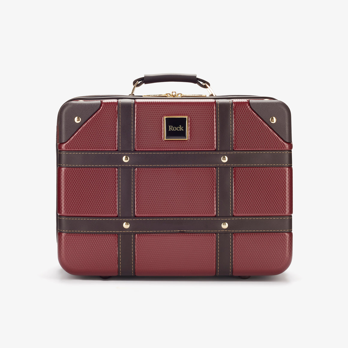 Vintage Vanity Suitcase in Burgundy