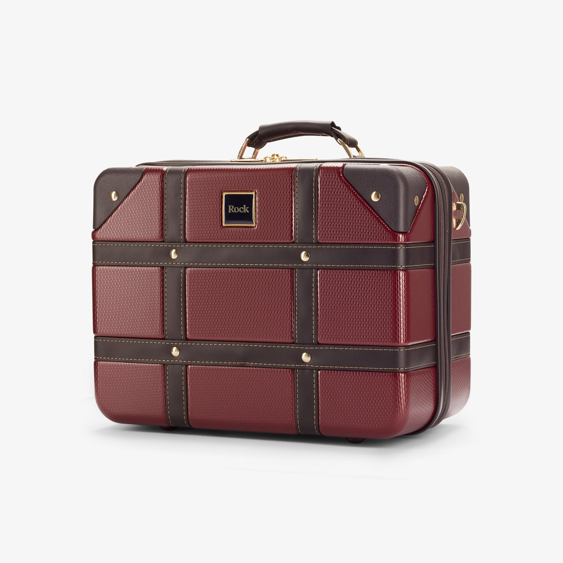 Vintage Vanity Suitcase in Burgundy