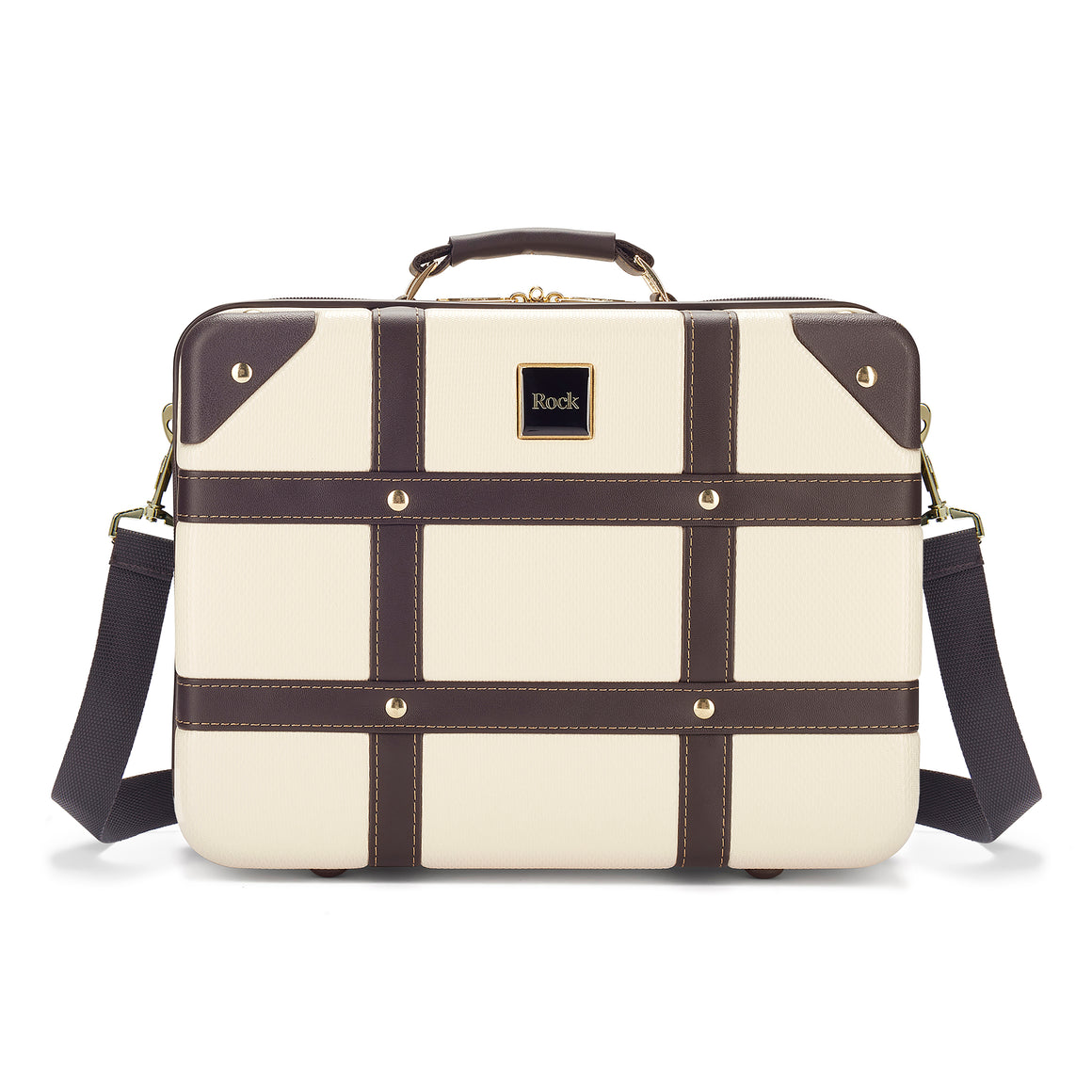Vintage Set of 4 Suitcases in Cream