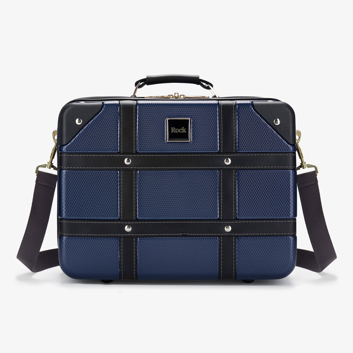 Vintage Set of 4 Suitcases in Navy