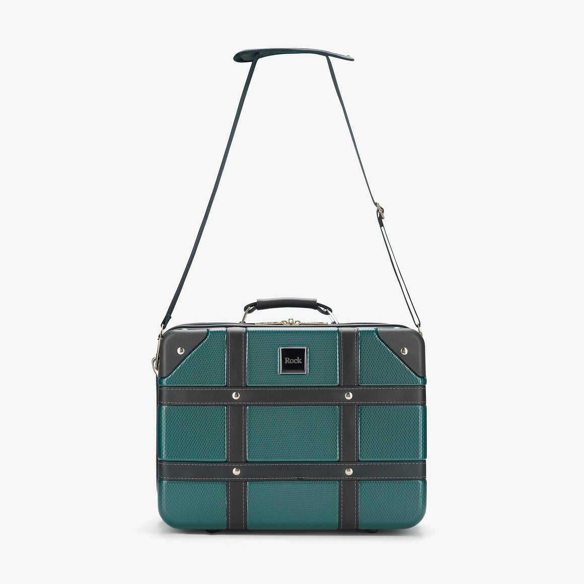 Vintage Vanity Suitcase in Emerald Green