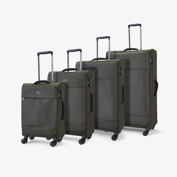 Paris Set of 4 Suitcases in Olive Green