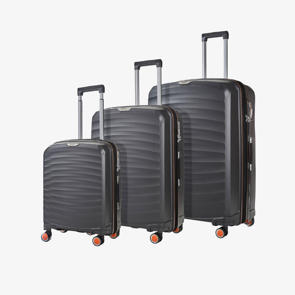 Sunwave Set of 3 Suitcases in Charcoal