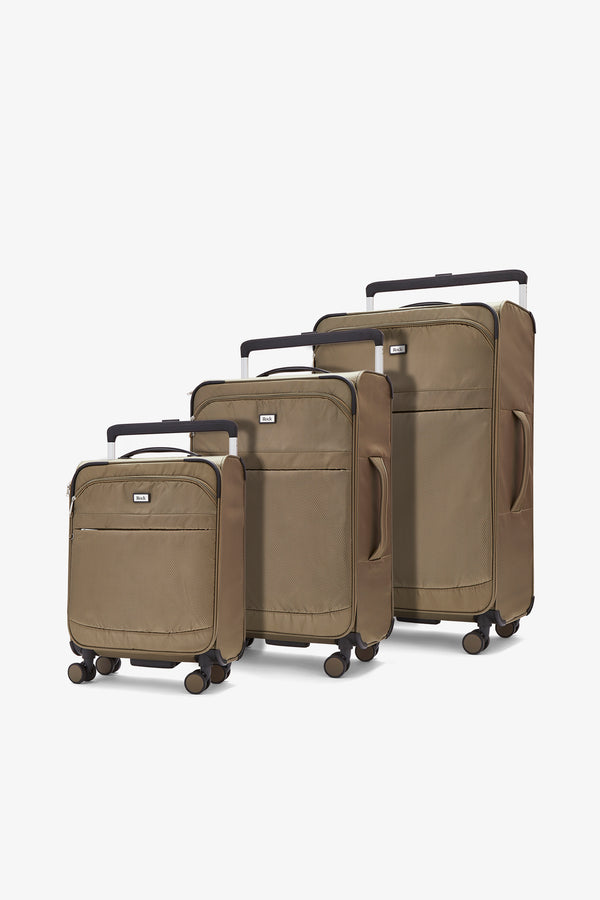 Rocklite Set of 3 Suitcases in Khaki
