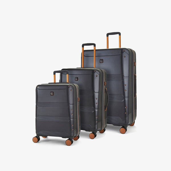 Mayfair Set of 3 Suitcases in Charcoal