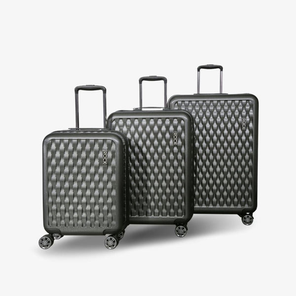 Allure Set of 3 Suitcases in Charcoal