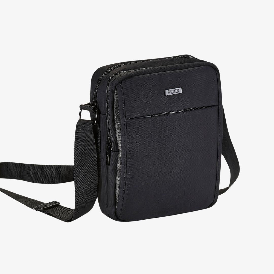 Platinum Shoulder Bag in Black – Rock Luggage - Main Image