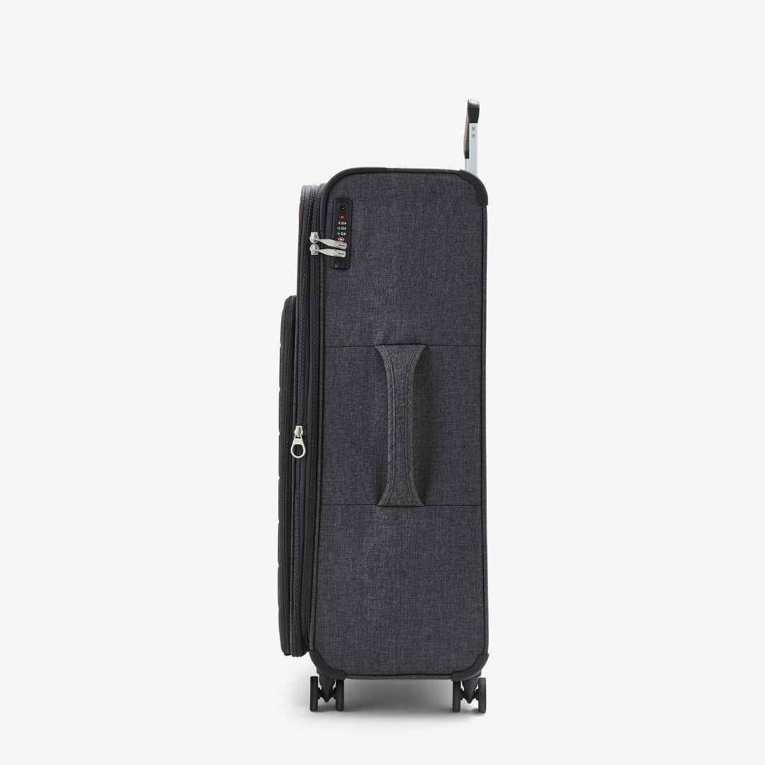 Rocklite DLX Set of 3 Suitcases in Charcoal