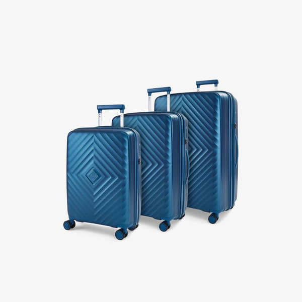 Infinity Set of 3 Suitcases in Navy
