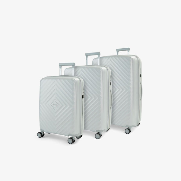 Infinity Set of 3 Suitcases in Pearl Grey